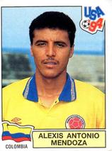 1994 Panini World Cup (International, Black Backs) #57 Alexis Mendoza Front