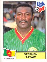 1994 Panini World Cup (International, Black Backs) #136 Stephen Tataw Front