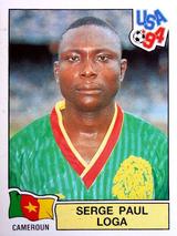 1994 Panini World Cup (International, Black Backs) #140 Serge Paul Loga Front
