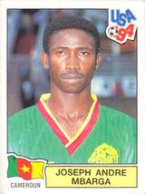 1994 Panini World Cup (International, Black Backs) #142 Joseph Mbarga Front