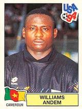 1994 Panini World Cup (International, Black Backs) #148 William Andem Front