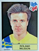 1994 Panini World Cup (International, Black Backs) #150 Roland Nilsson Front