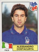 1994 Panini World Cup (International, Black Backs) #305 Alessandro Costacurta Front