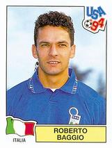 1994 Panini World Cup (International, Black Backs) #314 Roberto Baggio Front