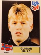 1994 Panini World Cup (International, Black Backs) #351 Gunnar Halle Front