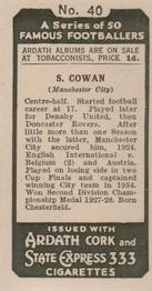 1934 Ardath Famous Footballers #40 Sam Cowan Back