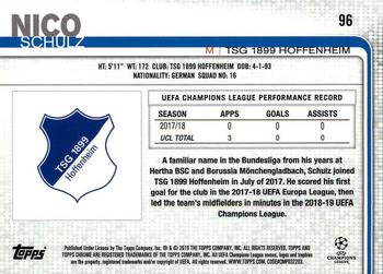 2018-19 Topps Chrome UEFA Champions League #96 Nico Schulz Back