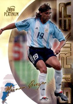 2003 Futera Platinum World Football #2 Hernan Crespo Front