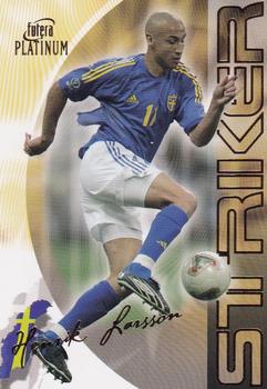 2003 Futera Platinum World Football #11 Henrik Larsson Front