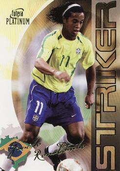 2003 Futera Platinum World Football #18 Ronaldinho Front