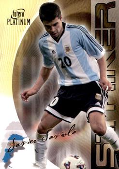 2003 Futera Platinum World Football #21 Javier Saviola Front