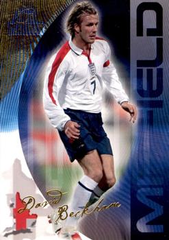 2003 Futera Platinum World Football #29 David Beckham Front
