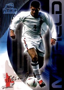 2003 Futera Platinum World Football #33 Steven Gerrard Front