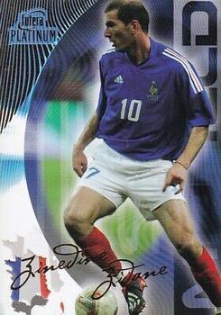 2003 Futera Platinum World Football #47 Zinedine Zidane Front