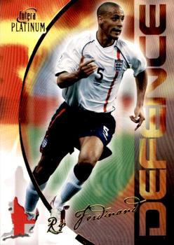 2003 Futera Platinum World Football #55 Rio Ferdinand Front