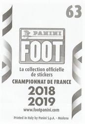 2018-19 Panini FOOT #63 Younousse Sankharé Back