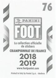 2018-19 Panini FOOT #76 Écusson Back
