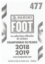 2018-19 Panini FOOT #477 Baptiste Reynet Back