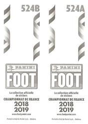 2018-19 Panini FOOT #524 Gautier Larsonneur / Gaëtan Belaud Back