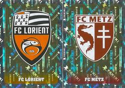 2018-19 Panini FOOT #540 Écussons - FC Lorient / FC Metz Front