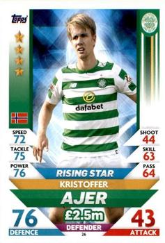 2018-19 Topps Match Attax SPFL #26 Kristoffer Ajer Front