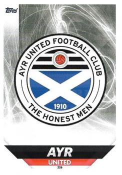 2018-19 Topps Match Attax SPFL #226 Ayr United Club Badge Front