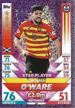 2018-19 Topps Match Attax SPFL #282 Thomas O'Ware Front