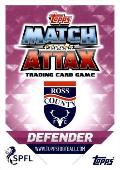 2018-19 Topps Match Attax SPFL #300 Marcus Fraser Back