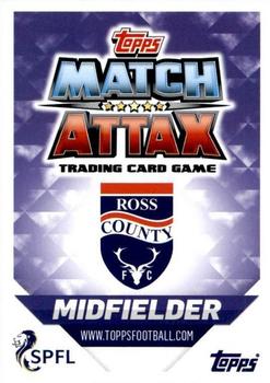2018-19 Topps Match Attax SPFL #302 Ross Draper Back