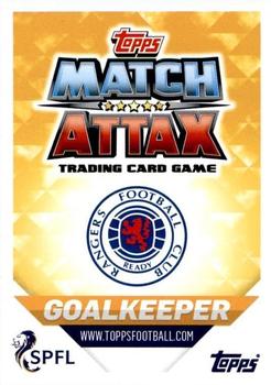 2018-19 Topps Match Attax SPFL - Limited Edition Gold #LE2 Allan McGregor Back