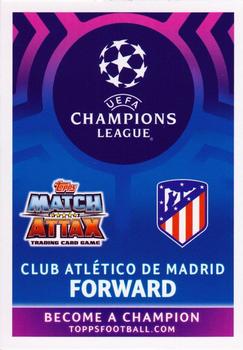 2019 Topps Match Attax UEFA Champions League Road To Madrid 19 #7 Angel Correa Back