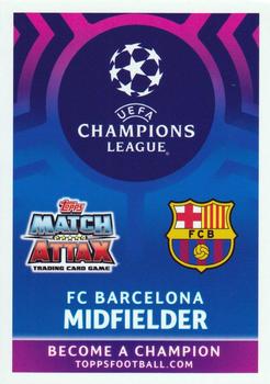 2019 Topps Match Attax UEFA Champions League Road To Madrid 19 #9 Denis Suarez Back