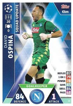 2019 Topps Match Attax UEFA Champions League Road To Madrid 19 #16 David Ospina Front