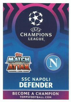 2019 Topps Match Attax UEFA Champions League Road To Madrid 19 #17 Nikola Maksimovic Back