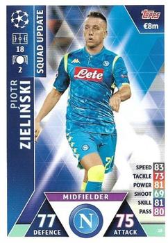 2019 Topps Match Attax UEFA Champions League Road To Madrid 19 #18 Piotr Zielinski Front