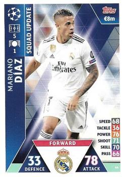 2019 Topps Match Attax UEFA Champions League Road To Madrid 19 #44 Mariano Díaz Front