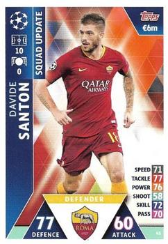 2019 Topps Match Attax UEFA Champions League Road To Madrid 19 #45 Davide Santon Front