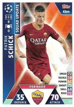 2019 Topps Match Attax UEFA Champions League Road To Madrid 19 #47 Patrik Schick Front