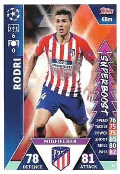 2019 Topps Match Attax UEFA Champions League Road To Madrid 19 #64 Rodri Front