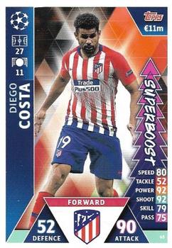 2019 Topps Match Attax UEFA Champions League Road To Madrid 19 #65 Diego Costa Front