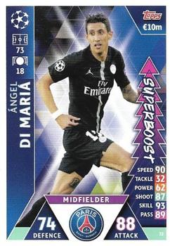 2019 Topps Match Attax UEFA Champions League Road To Madrid 19 #72 Ángel Di María Front