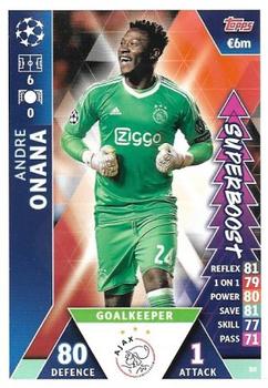 2019 Topps Match Attax UEFA Champions League Road To Madrid 19 #80 Andre Onana Front
