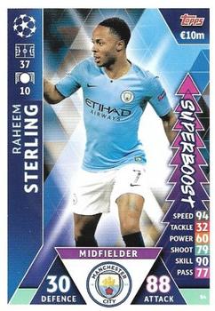 2019 Topps Match Attax UEFA Champions League Road To Madrid 19 #84 Raheem Sterling Front
