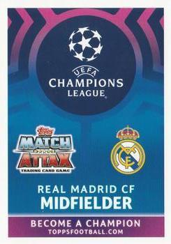 2019 Topps Match Attax UEFA Champions League Road To Madrid 19 #87 Toni Kroos Back