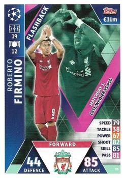 2019 Topps Match Attax UEFA Champions League Road To Madrid 19 #95 Roberto Firmino Front