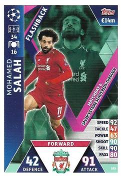 2019 Topps Match Attax UEFA Champions League Road To Madrid 19 #105 Mohamed Salah Front