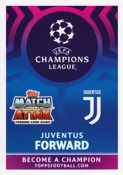 2019 Topps Match Attax UEFA Champions League Road To Madrid 19 #127 Paulo Dybala / Cristiano Ronaldo / Mario Mandžukić Back