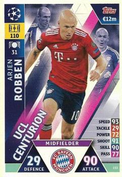 2019 Topps Match Attax UEFA Champions League Road To Madrid 19 #153 Arjen Robben Front