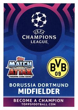 2019 Topps Match Attax UEFA Champions League Road To Madrid 19 #159 Axel Witsel Back