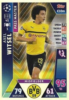 2019 Topps Match Attax UEFA Champions League Road To Madrid 19 #159 Axel Witsel Front